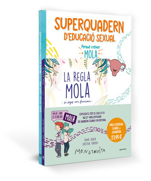 PACK APRÈN AMB MENSTRUITA (LA REGLA MOLA + SUPERQUADERN D'EDUCACIÓ SEXUAL)